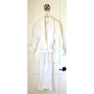 Mens Pipe Robe FRONTGATE Resort 100% Turkish Cotton Monogrammed I K Size Small